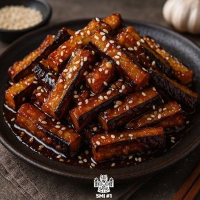 Как приготовить хрустящие баклажаны с чесночным соусом