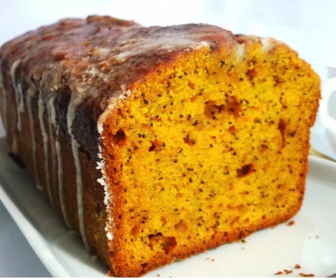 Нежный постный тыквенный кекс для уютного вечера