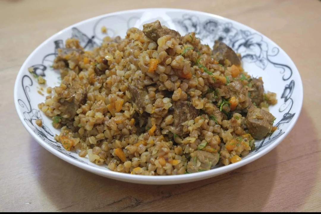 Гречка по-купечески с говядиной