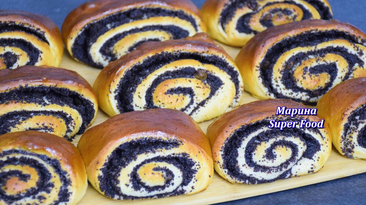 Пушистые булочки с маком, которые покорят сердца