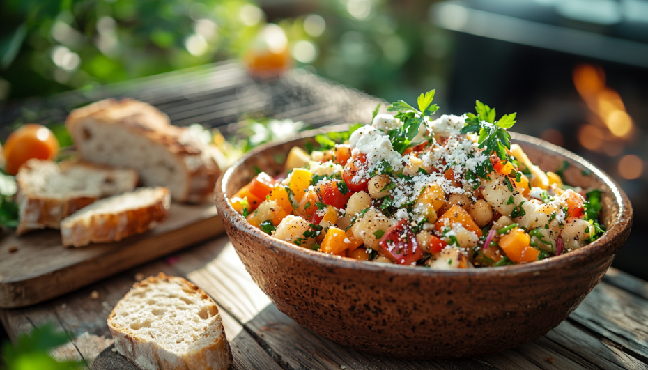 Шопский салат с брынзой: освежающее блюдо для теплого вечера