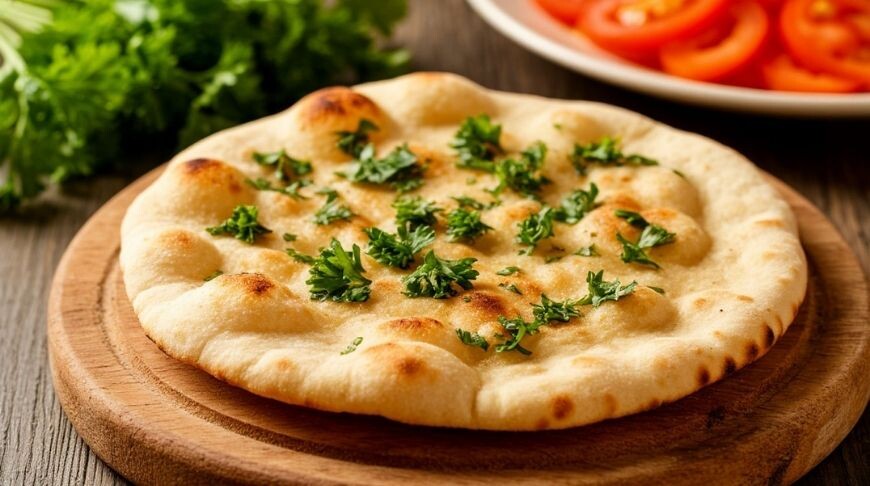 Чесночный наан на сковороде без дрожжей: ресторанный опыт на вашей кухне