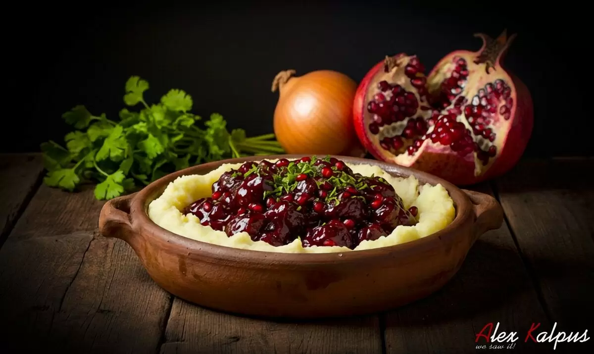 Тушеное мясо с гранатовым соком и вином: уникальный грузинский рецепт